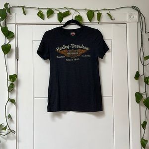 Harley Davidson t-shirt in heathered charcoal grey